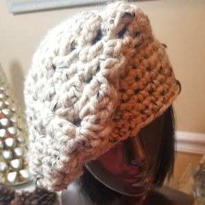 NWT Handmade Crochet Chunky 3-Way Unisex Beret